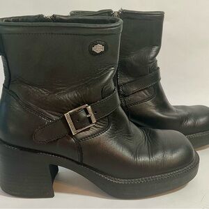 Harley-Davidson Women's Black Leather Boots